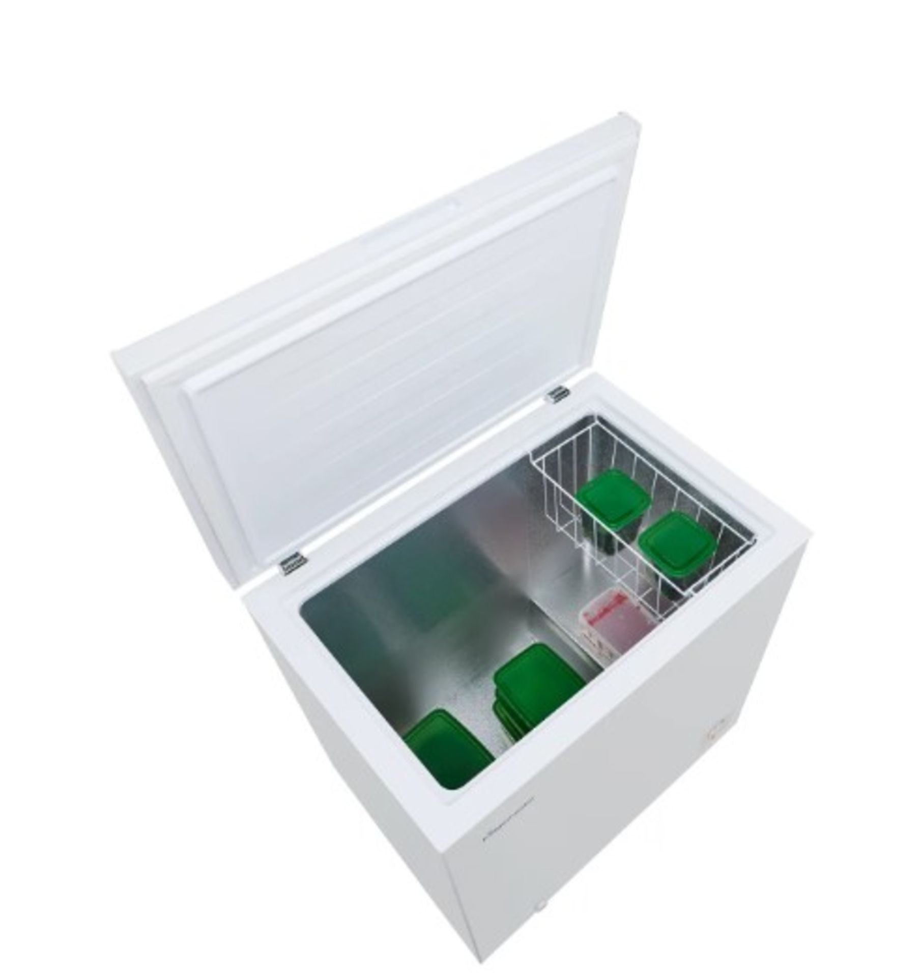 (P) RRP £199. Fridgemaster MCF198 Chest Freezer White. F Rated _ 98L Capacity. Keep Ingredients Fre - Image 4 of 9