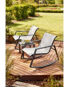 (6K) RRP £209.99. Aruba 3 Piece Bistro Rocker Set (SA732PS). (Grade C Stock). SET??