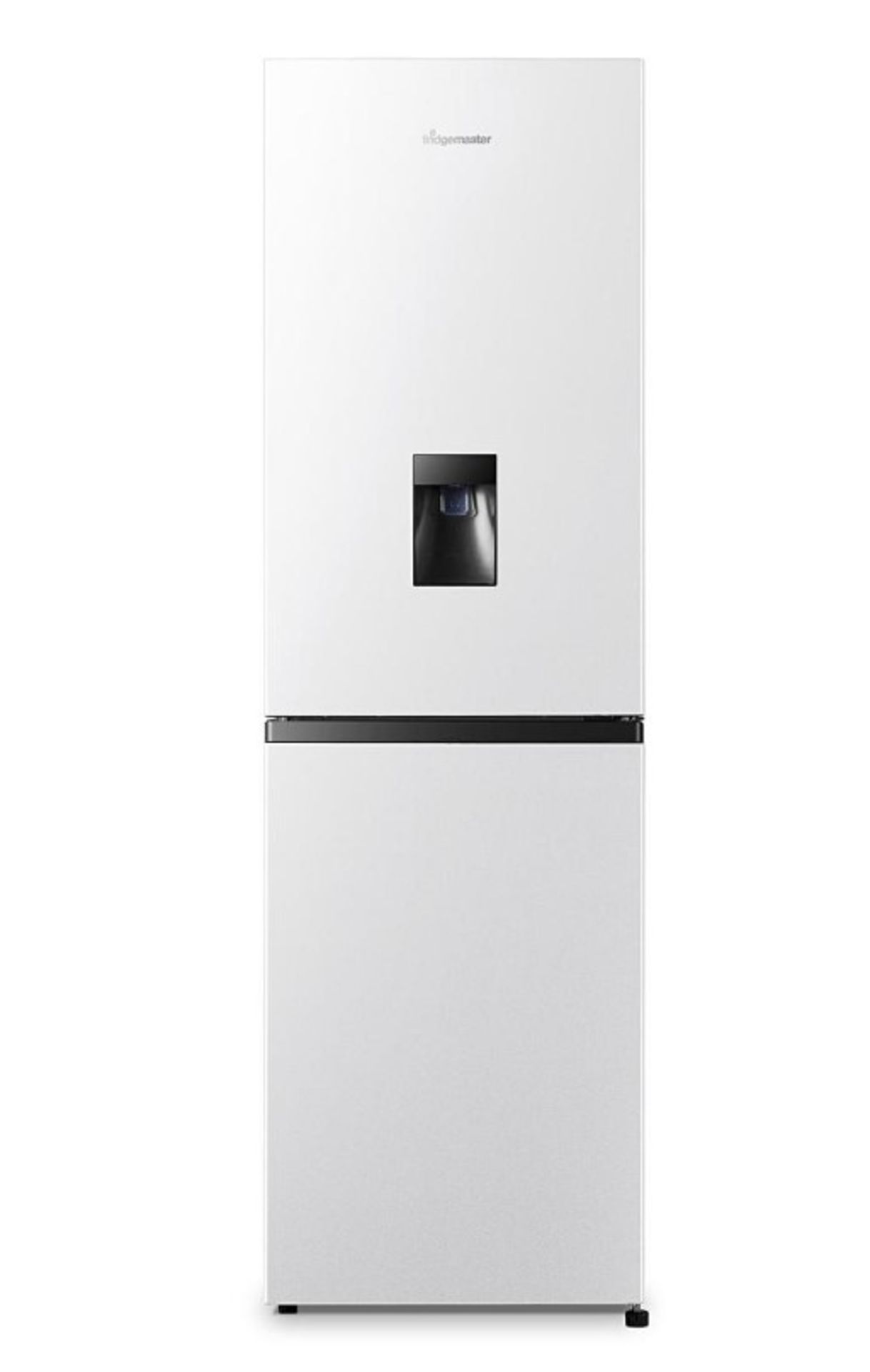 (P) RRP £319. Fridgemaster MC55240MDF Fridge Freezer with Water Dispenser _ White. (SKU: ZV0506/01)