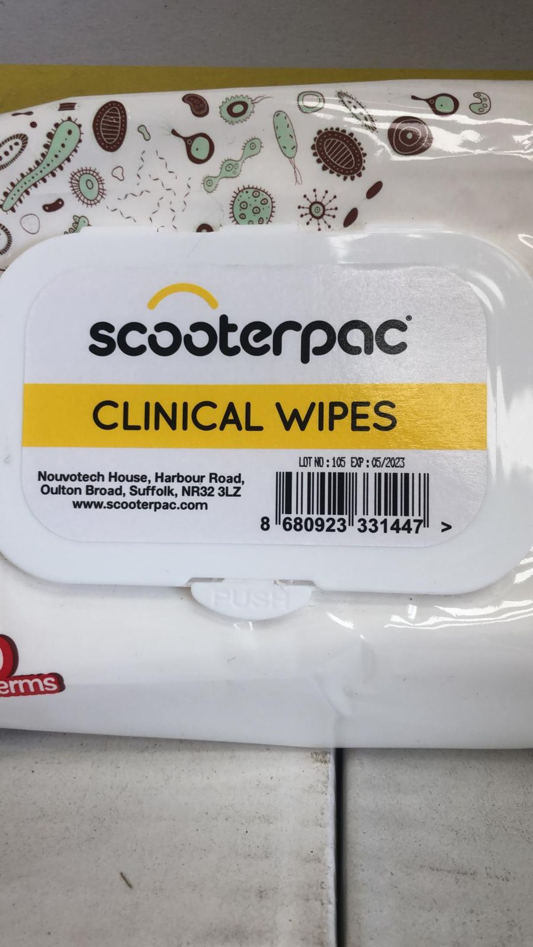 Pallet of Clinical Wet Wipes - Dated 2023 Wholesale Job Lot - Image 2 of 3