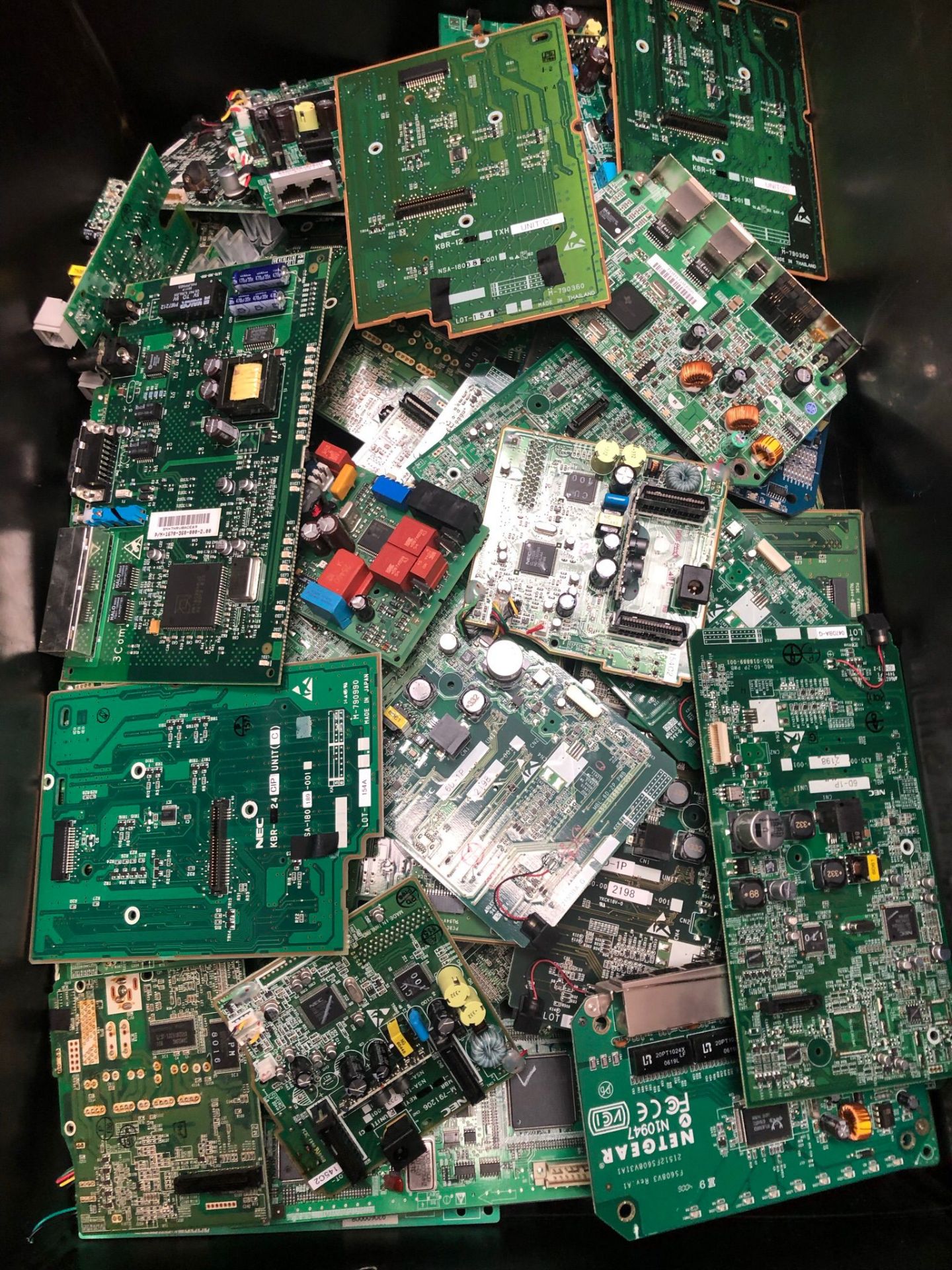 Job Lot Bulk Scrap Motherboards Telecommunications Telecom Gold Refinery Salvage E-waste