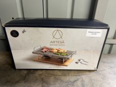Artesa Hot Stone Grill in Gift Box, Marble, 41.5 x 22 x 15 cm. RRP £49.99 - GRADE U Artesa Hot Stone