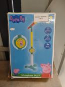 Peppa pig microphone stand. RRP £14.99 - GRADE U Peppa pig microphone stand.RRP £14.99 - GRADE