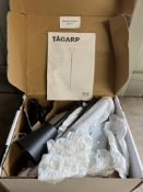 TGARP Floor uplighter, black/white. RRP £12.99 - GRADE U TGARP Floor uplighter, black/white.RRP £