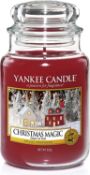 Yankee Candle Christmas Magic Large Jar Candle. RRP £19.99 - GRADE U Yankee Candle Christmas Magic