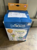 Dr Brown's Options+ Anti-Colic Baby Bottles, Four Pack, 270 ml Bottles. RRP £30.99 - GRADE U Dr