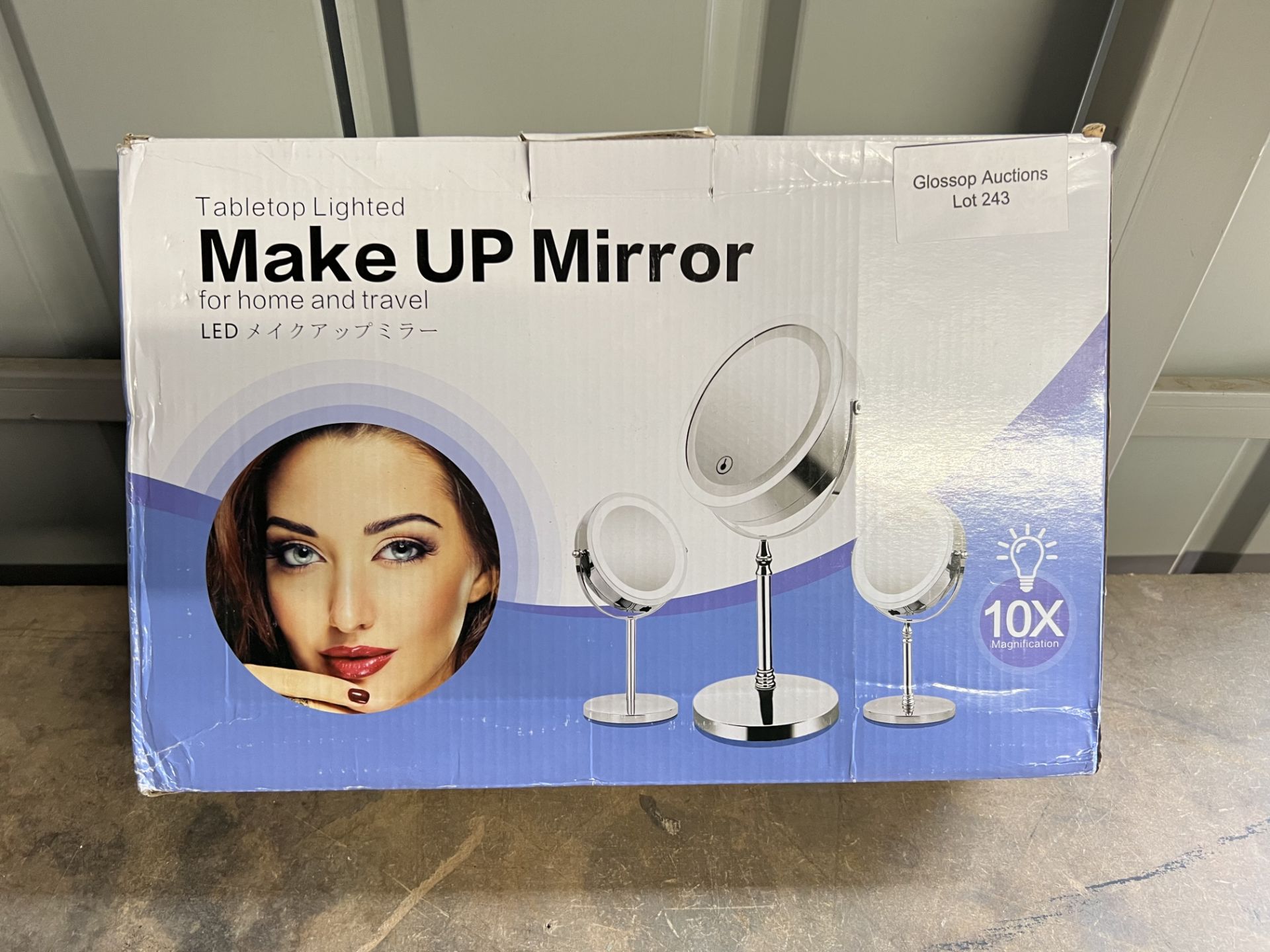 TABLETOP LIGHTUP MAKUP MIRROR. RRP £18.99 - GRADE U TABLETOP LIGHTUP MAKUP MIRROR.RRP £18.99 - GRADE