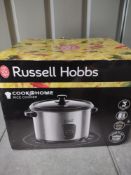 Russell Hobbs 19750 Rice Cooker and Steamer, 1.8L, Silver. RRP £29.99 - GRADE U Russell Hobbs