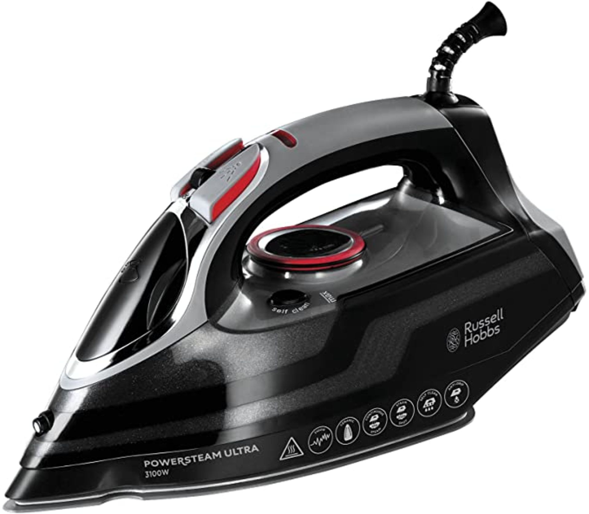 Russell Hobbs Powersteam Ultra 3100 W Vertical Steam Iron 20630 RRP £35.99 - GRADE U Russell Hobbs