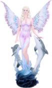 Nemesis Now Delphinia Fairy Figurine 39.5cm, Pink. RRP £80 - GRADE U Nemesis Now Delphinia Fairy