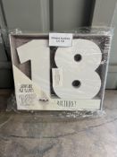 CELEBRATE IN STYLE 18 BIRTHDAY PLAQUE. RRP £14.99 - GRADE U CELEBRATE IN STYLE 18 BIRTHDAY PLAQUE.