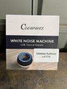 Rownzz White Noise Machine Warm Night Light. RRP £24.99 - GRADE U Rownzz White Noise Machine Warm