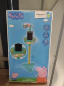 Peppa pig singalong microphone stand. RRP £19.99 - GRADE U Peppa pig singalong microphone stand.