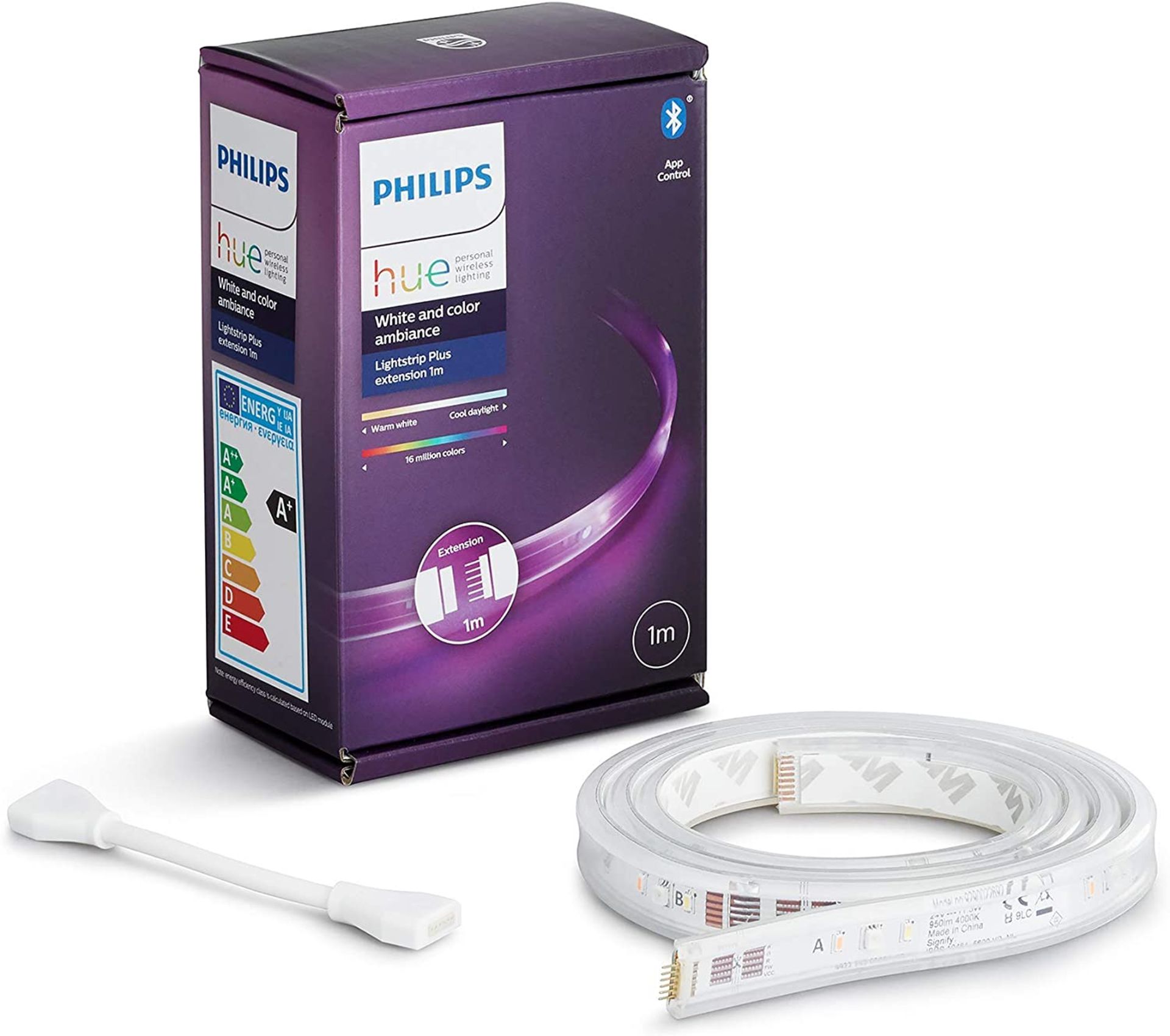 Philips Hue Lightstrip Extension Smart LED Kit with Bluetooth. RRP £24.99 - GRADE U Philips Hue