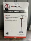 Axentia Godiva Floor Standing Clothes Valet. RRP £49.99 - GRADE U Axentia Godiva Floor Standing