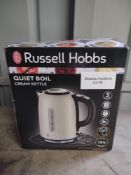 Russell Hobbs 20461 Quiet Boil Kettle, Cream. RRP £39.99 - GRADE U Russell Hobbs 20461 Quiet Boil