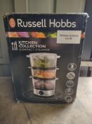 Russell Hobbs Food Collection Compact Food Steamer 14453. RRP £39.59 - GRADE U Russell Hobbs Food