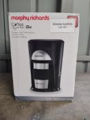 Morphy Richards 162740 Coffee and Go Filter Coffee Machine. RRP £39.99 - GRADE U Morphy Richards