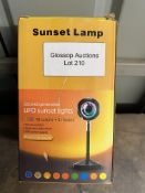 SUNSET LAMP. RRP £29.99 - GRADE U SUNSET LAMP.RRP £29.99 - GRADE U---- Condition:Used Location: