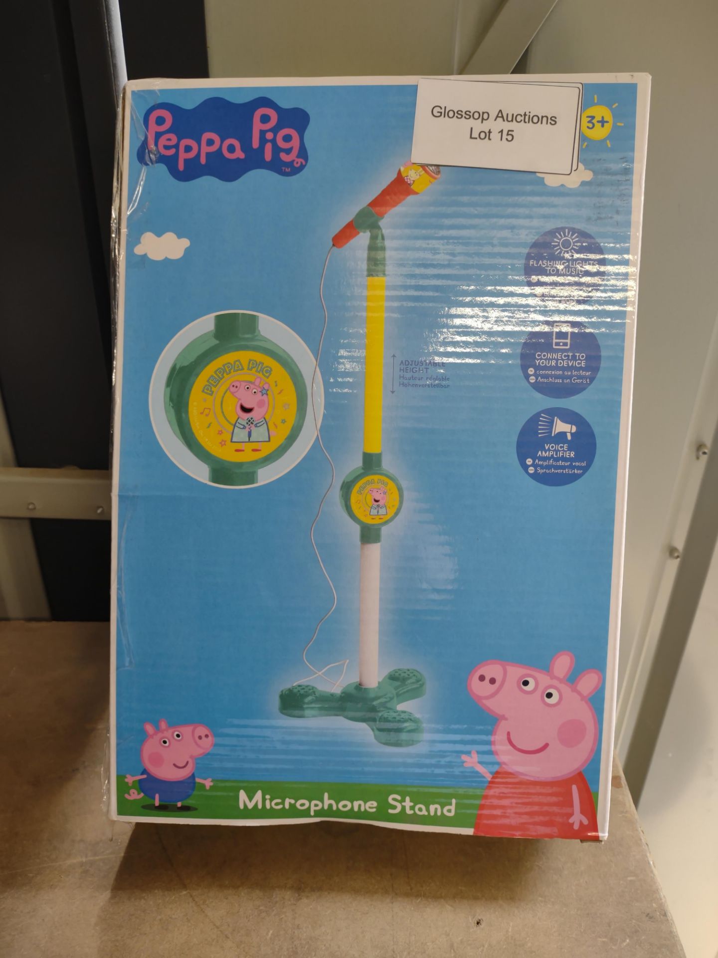 Peppa pig microphone stand. RRP £14.99 - GRADE U Peppa pig microphone stand.RRP £14.99 - GRADE