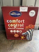 Premium Comfort Kigsize Electric Blanket - Control with 3 Heat Settings. RRP £44.99 - GRADE