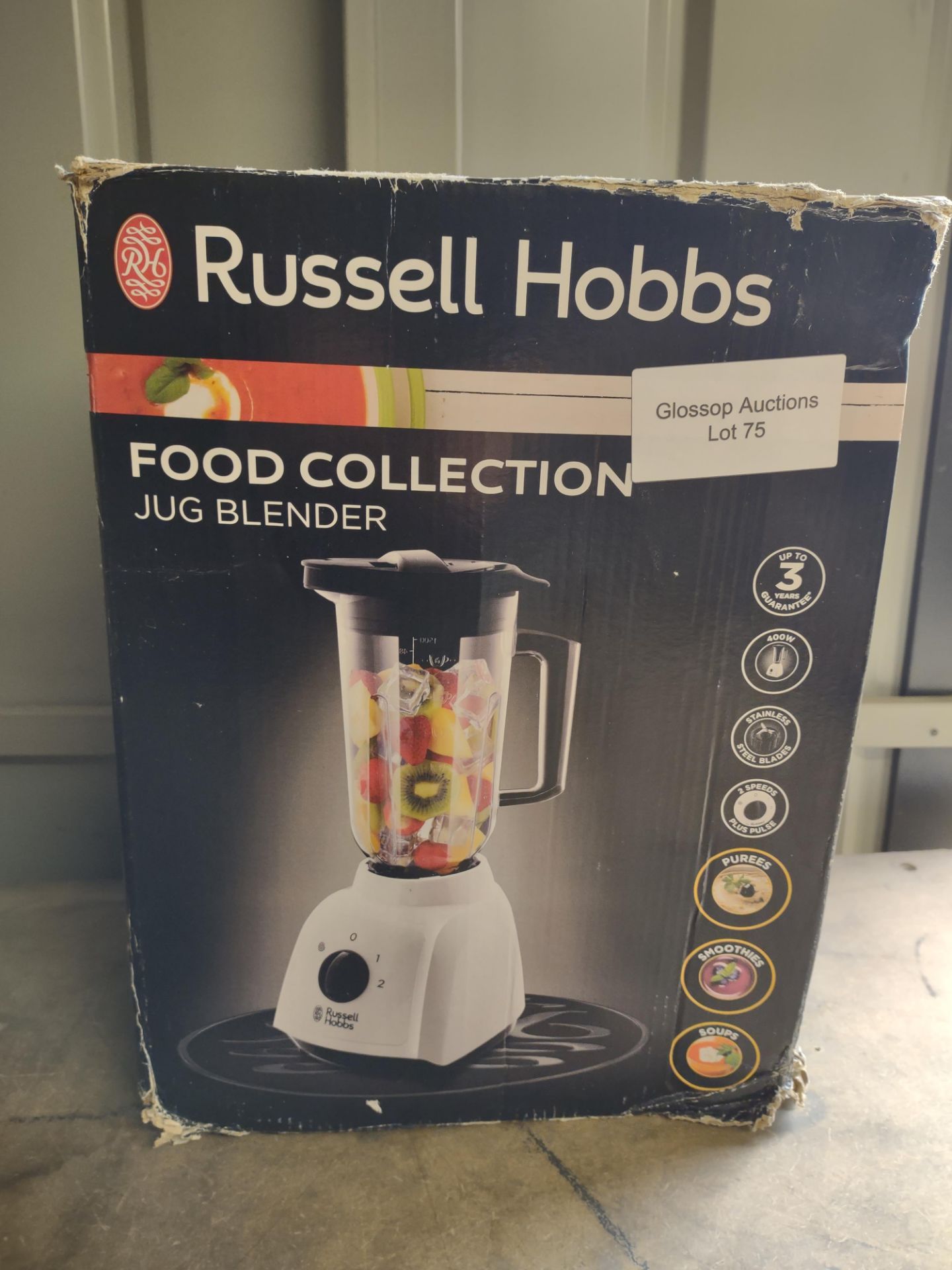 Russell Hobbs 24610 Plastic Jug Blender, 1.5 Litre. RRP £29.99 - GRADE U Russell Hobbs 24610 Plastic