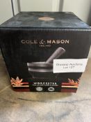 Cole & Mason H100279 Worcester Black Pestle & Mortar. RRP £34.99 - GRADE U Cole & Mason H100279