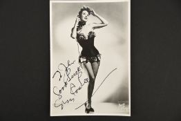 Gypsy Rose Lee (1911 - 1970) Original Signature.