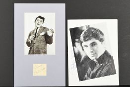 GENE PITNEY, PAUL ANKA & LEN BARRY Original signatures