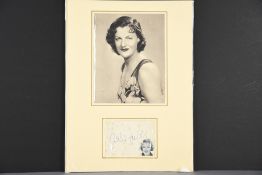 GRACIE FIELDS Original signature