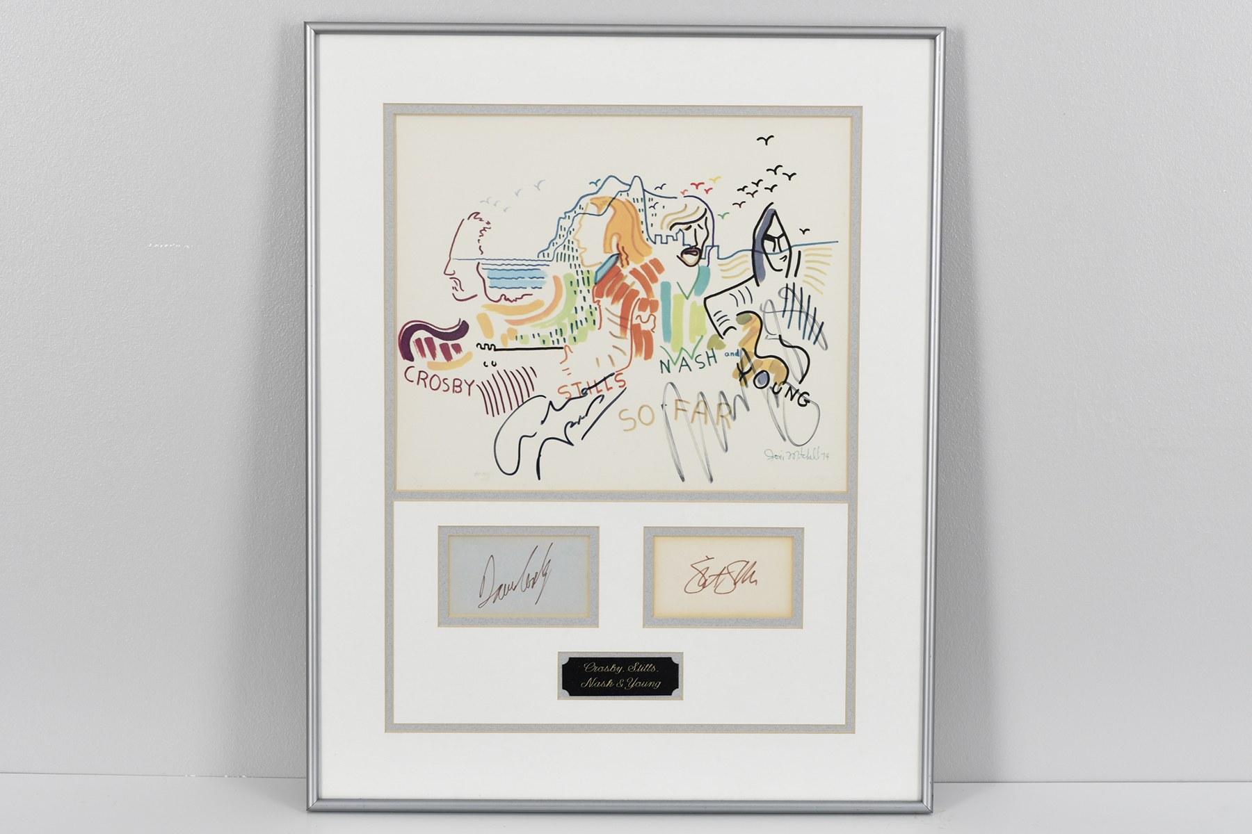 Crosby, Stills, Nash & Young Memorabilia Presentation with Original Signatures. - Image 4 of 4