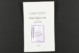 OZZY OSBOURNE Original signature