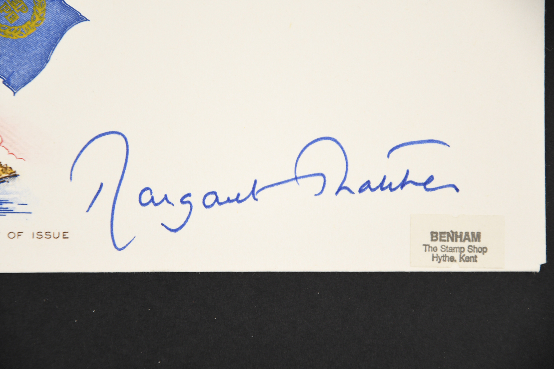 Margaret Thatcher (1925 - 2013) Original Signature on first day cover. - Image 2 of 3