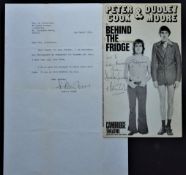 PETER COOK & DUDLEY MOORE Original signatures