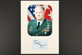 General Norman Schwarzkopf Jr. (1934 - 2012) Original Signature.