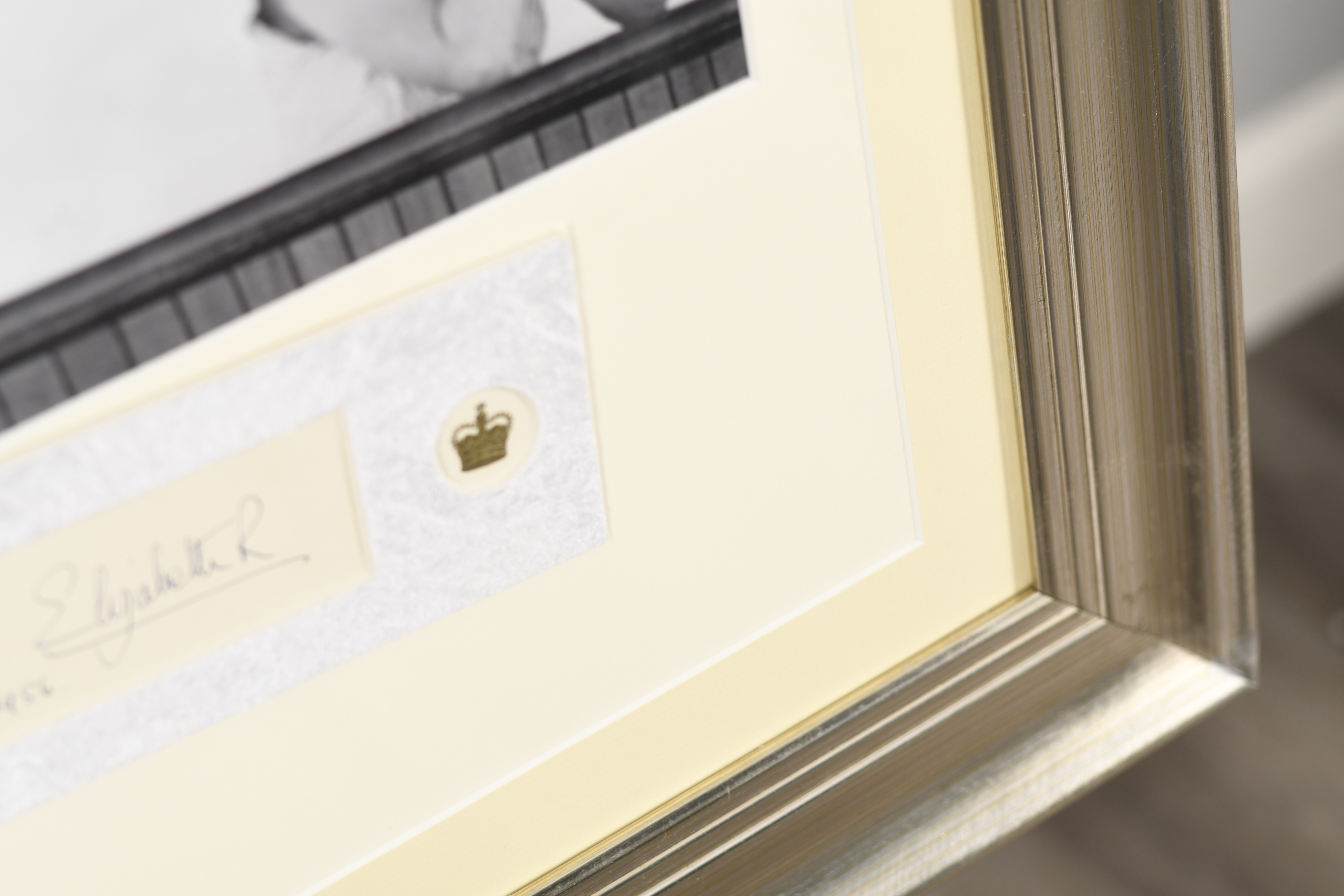 1956 Queen Elizabeth and Prince Philip Original Signatures in Framed Presentation - Image 10 of 13