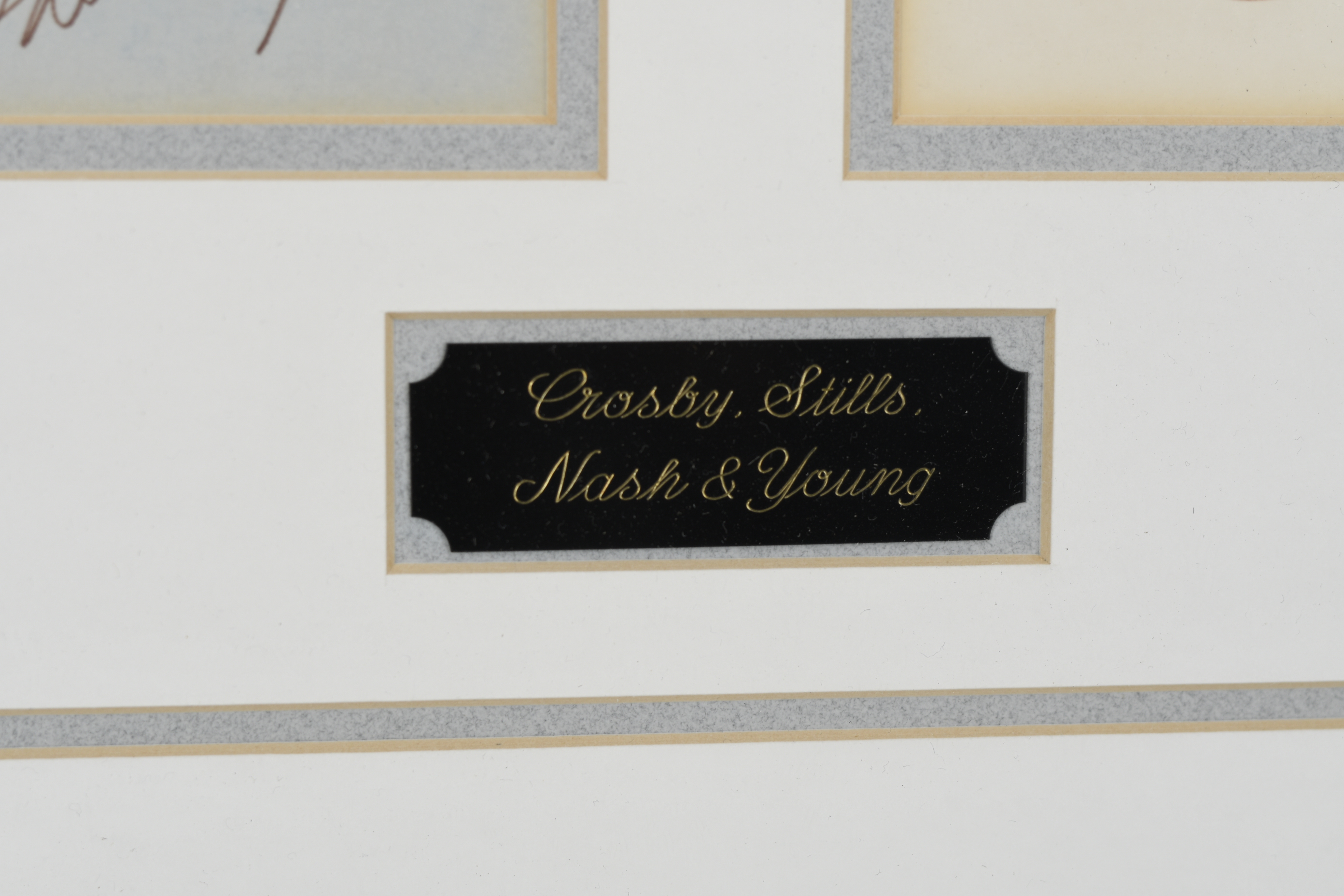 Crosby, Stills, Nash & Young Memorabilia Presentation with Original Signatures. - Image 3 of 4