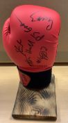 Signed Boxing Glove Stuart Hall, Michael Gomez, PJ Gallagher