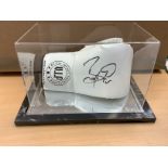 Barry McGuigan Signed Boxing Glove In Acrylic Box