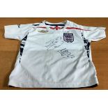 Frank Lampard & John Terry Hand Signed England Baby Sized Shirt