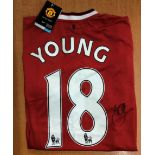 Ashley Young Manchester United Signed Shirt