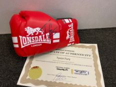 Tyson Fury Signed Lonsdale Boxing Glove