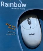 10 x Rainbow White Net Mouse RRP 6.99 ea.