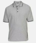 Site Tanneron Grey melange Men's Polo shirt - Large