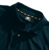 Work Bear Deluxe Heavyweight Pique Polo Shirt In Grey (image colour is black)