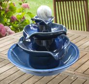 Fortune More 3 tier Blue Water Fountain