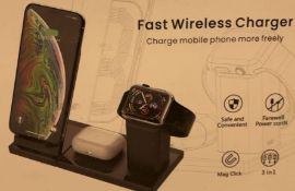 Fast Wireless Charger 3 In 1 Ear Pods, Phone And Watch RRP 34.95