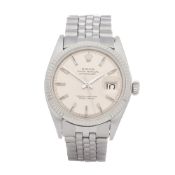 Rolex Datejust 36 18K White Gold & Stainless Steel Watch 1601