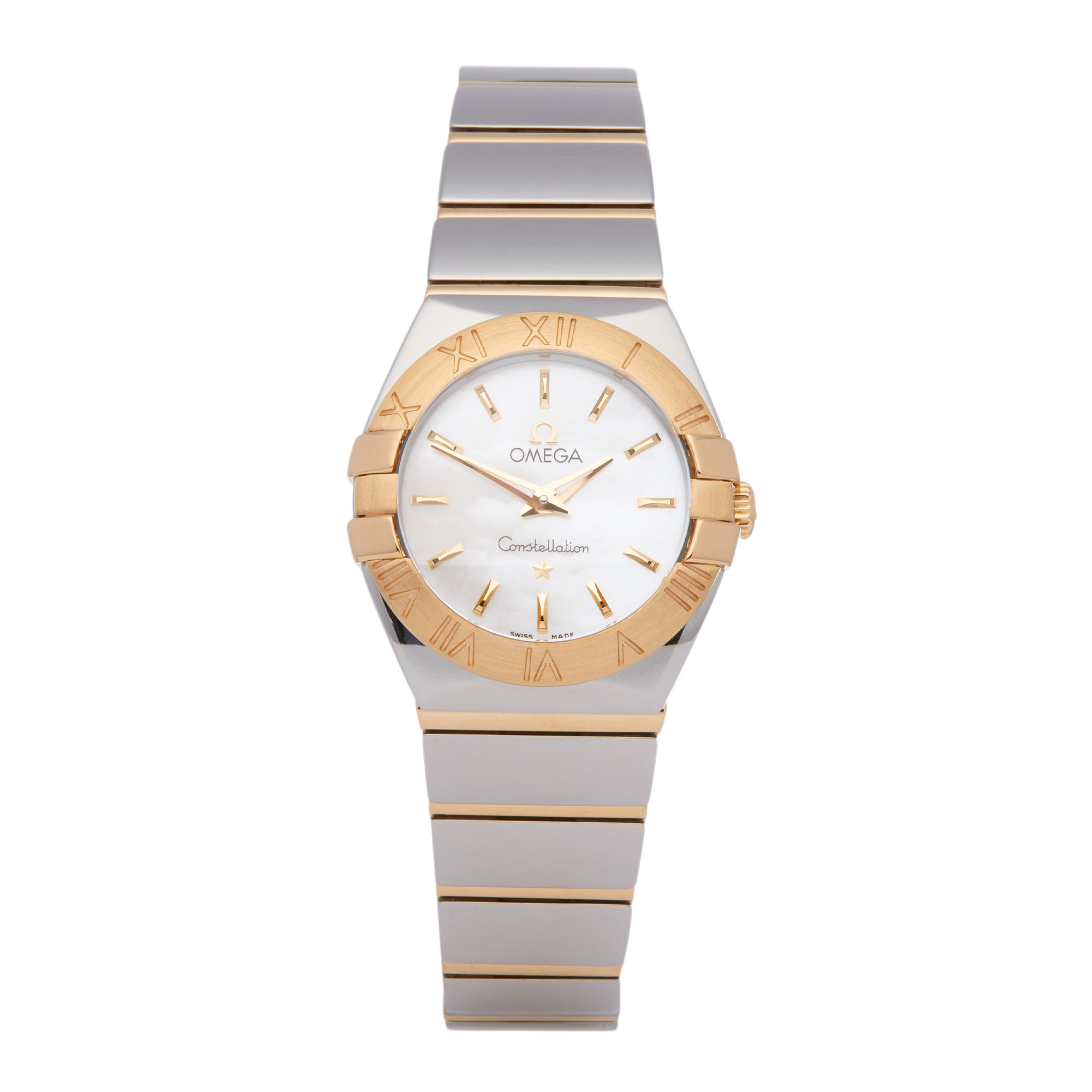 Omega Constellation 18K Yellow Gold & Stainless Steel Watch 123.20.24.60.05.002