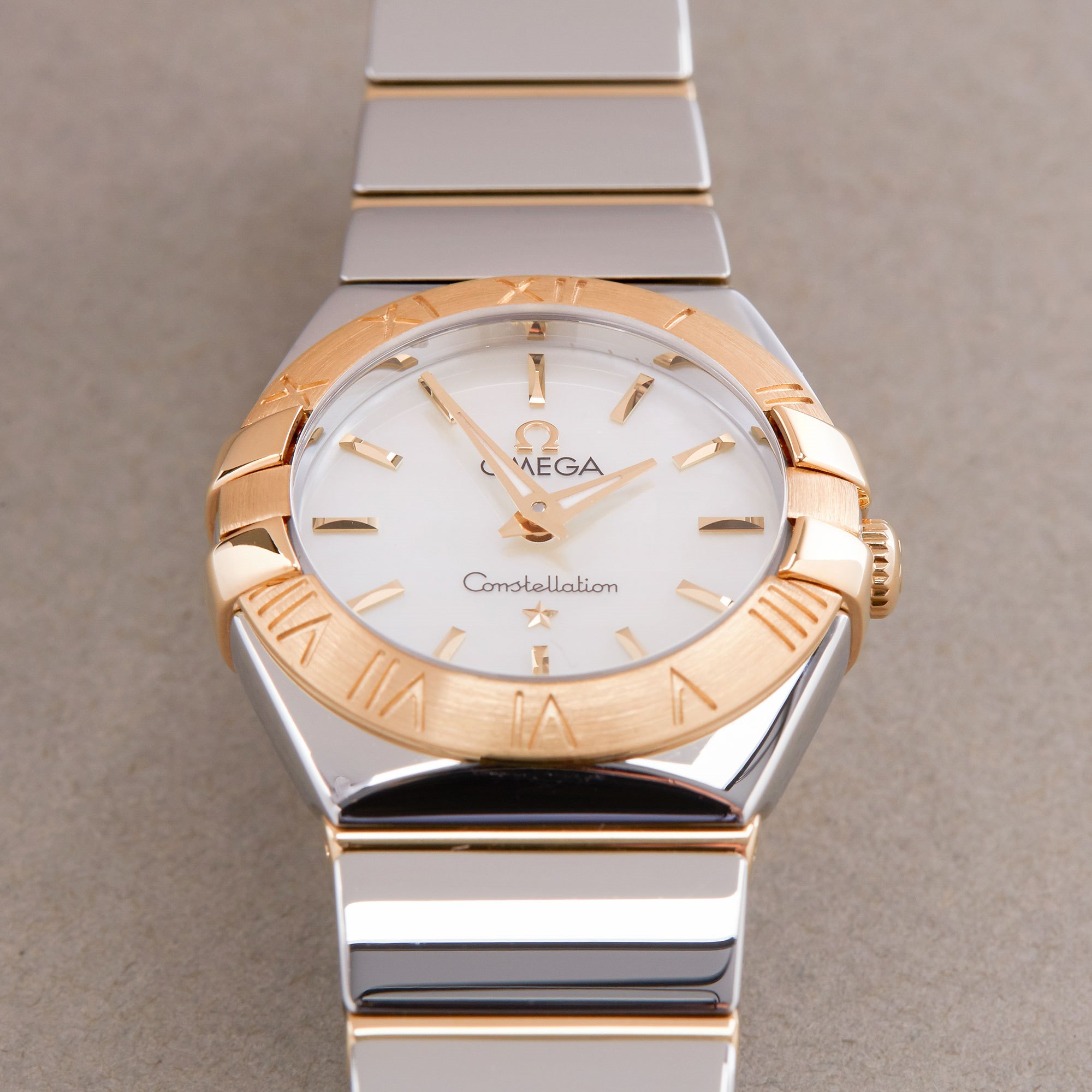 Omega Constellation 18K Yellow Gold & Stainless Steel Watch 123.20.24.60.05.002 - Image 8 of 12
